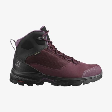 Salomon OUTWARD GORE-TEX Wanderstiefel Damen Bordeaux [8MVB-L]
